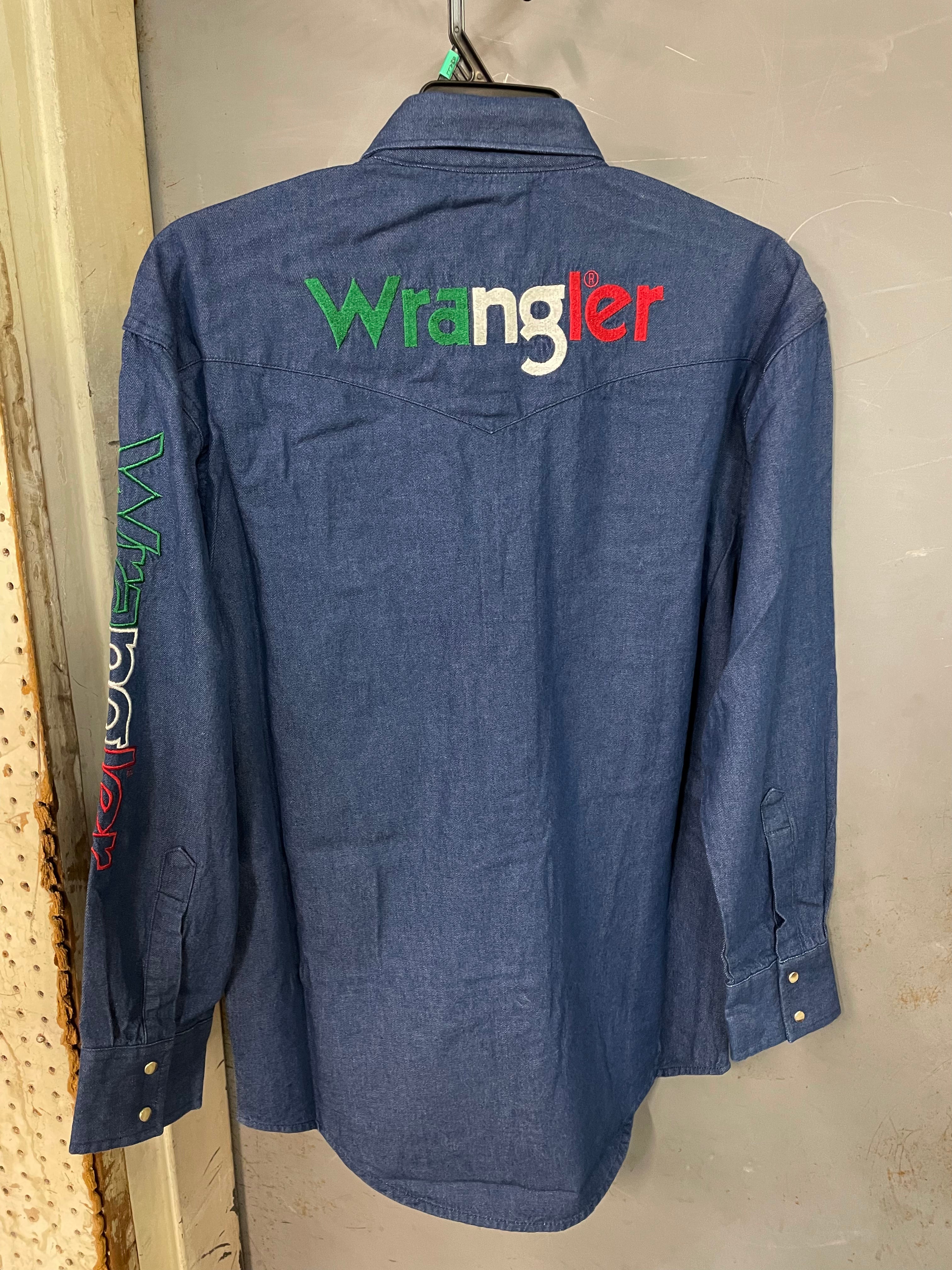 Wrangler Mens Long Sleeve Logo Shirt - 112327779