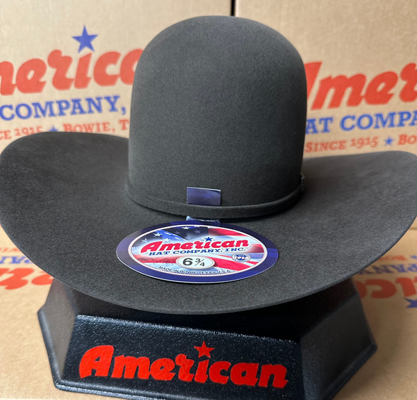 American Hat 10X Evergreen Open Crown Felt Hat