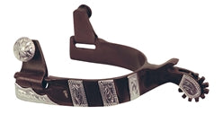 Women's AHE 260-301 Antique Brown Spurs with Engraved Trim