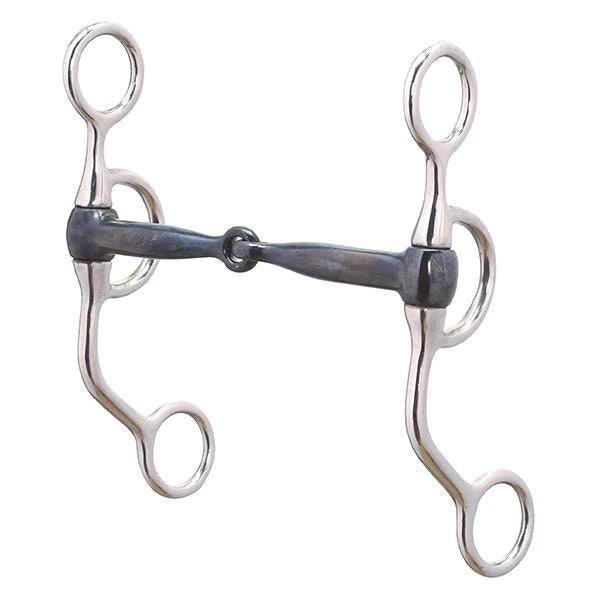 Weaver Leather 25-5882 Professional Argentine Bit, 5" Sweet Iron Snaffle Mouth