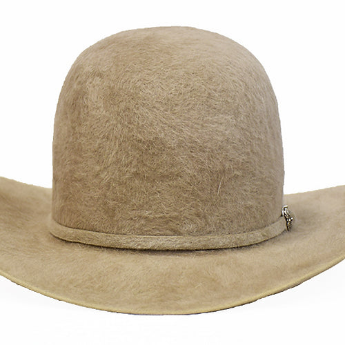 American Hat 20X Belgium Belly Grizzly Open Crown Felt Hat