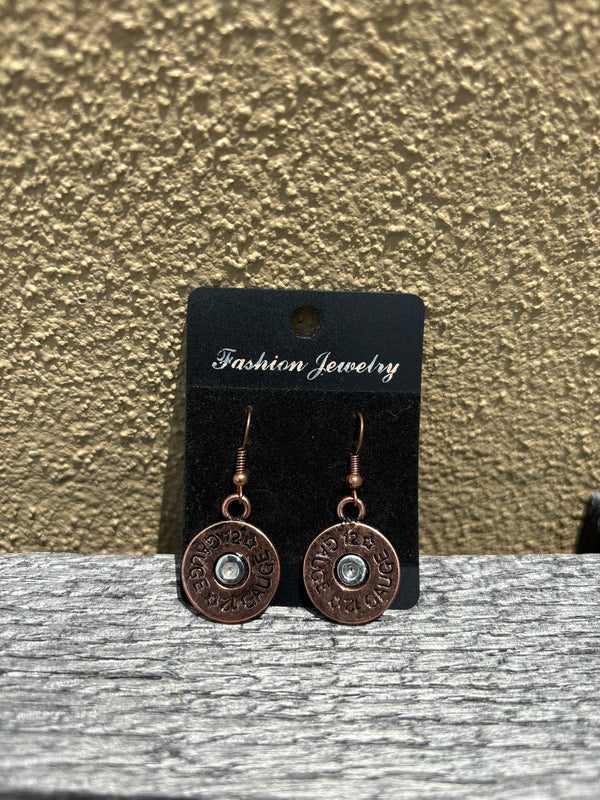 12 Gauge Shotgun Shell  Dangle Earring