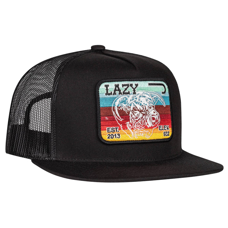 Lazy J Ranch Black Serape Elevation Classic Five Panel Trucker Hat