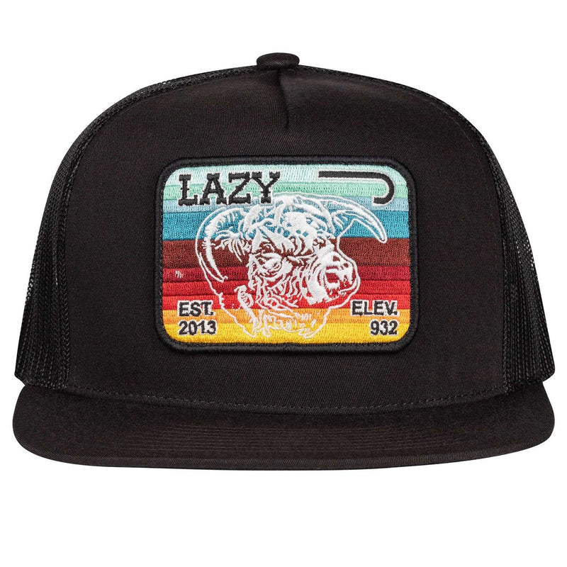 Lazy J Ranch Black Serape Elevation Classic Five Panel Trucker Hat