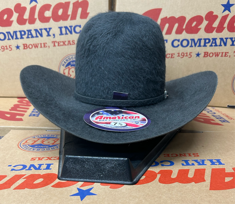 American Hat 20X Charcoal Grizzly Open Crown Felt Hat