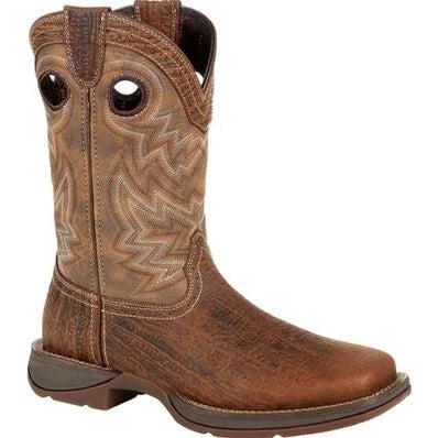 Durango DDB0271 Rebel Trail Brown Western Square Toe Boot *Closeout*