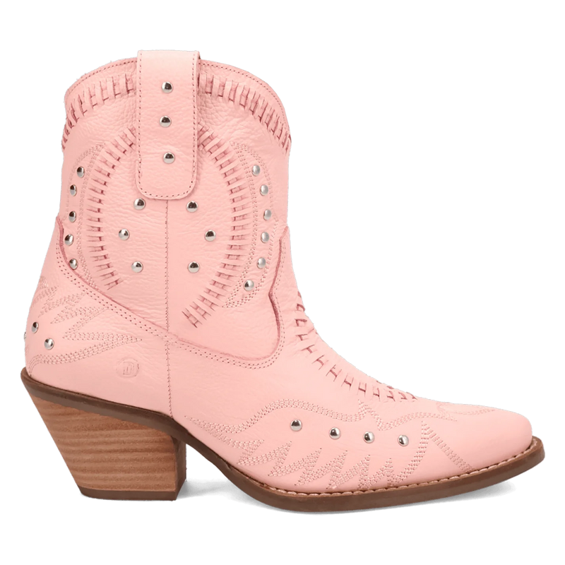 Women's Dingo DI2206-PK 7" Precious Pink Smooth Leather Bootie