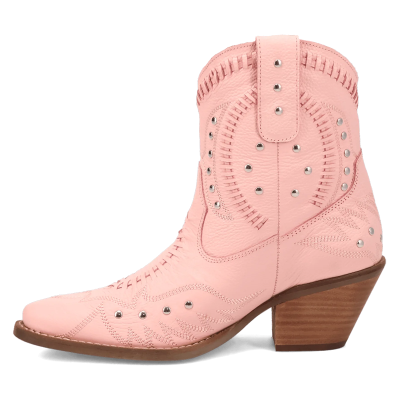 Women's Dingo DI2206-PK 7" Precious Pink Smooth Leather Bootie