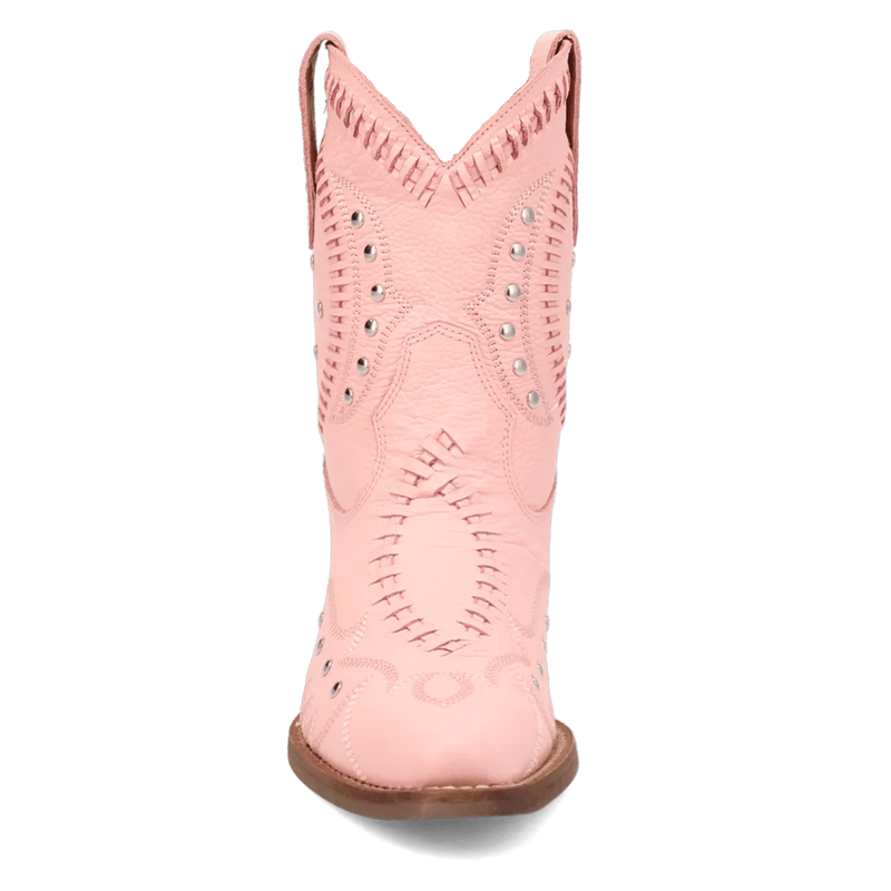 Women's Dingo DI2206-PK 7" Precious Pink Smooth Leather Bootie