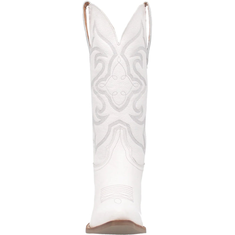 Women's Dingo DI920-WH16 13" Out West White Smooth Leather Boot