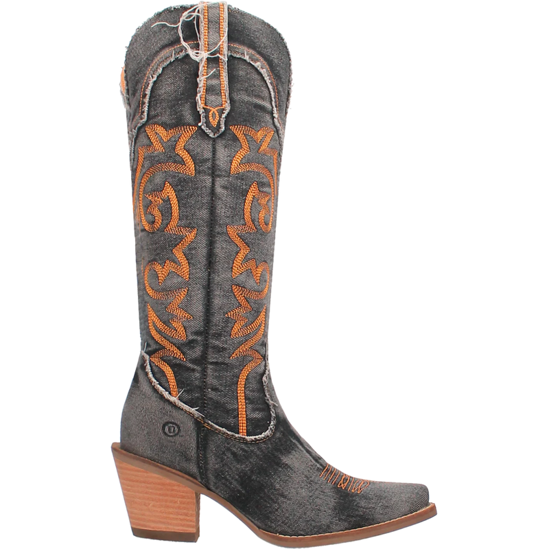 Women's Dingo DI943-BK 15" Texas Tornado Black Boot