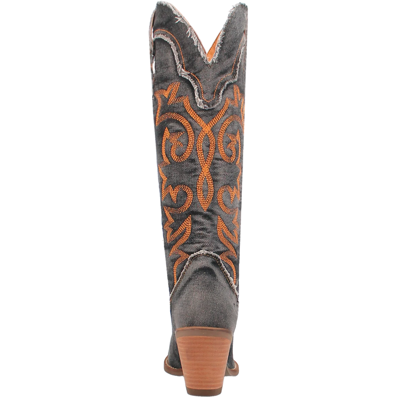 Women's Dingo DI943-BK 15" Texas Tornado Black Boot