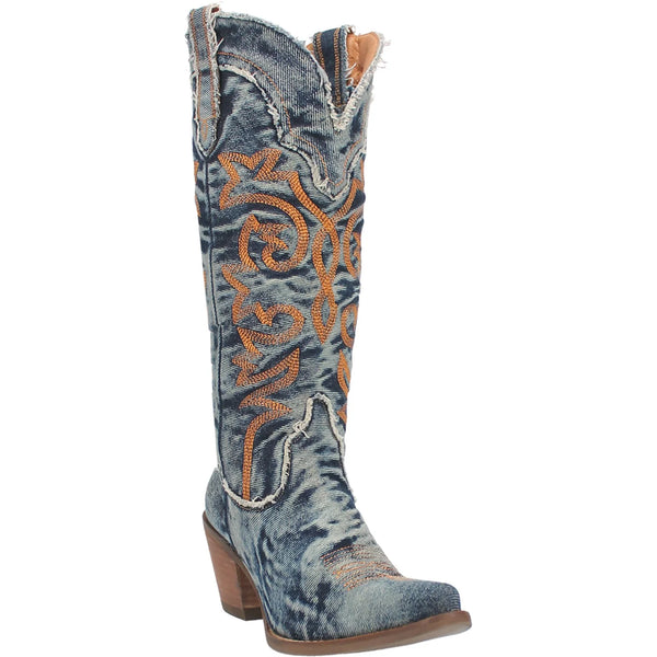 Women's Dingo DI943-BL 15" Texas Tornado Denim Boot