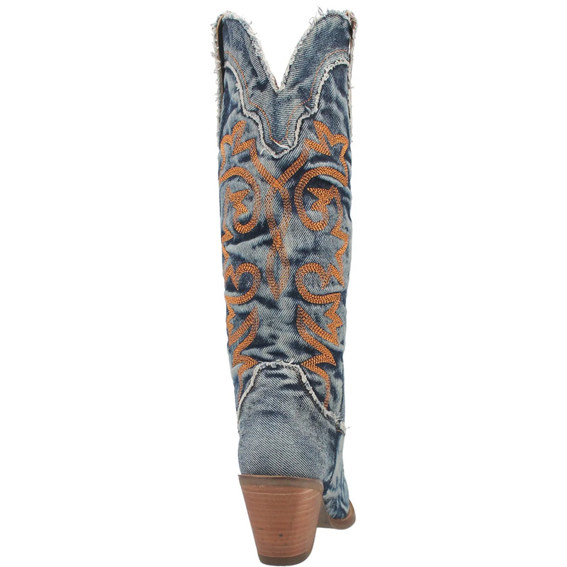 Women's Dingo DI943-BL 15" Texas Tornado Denim Boot