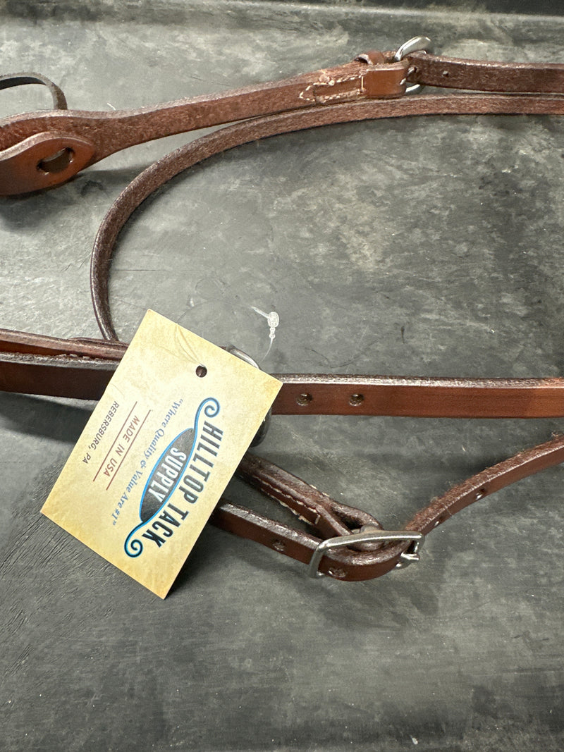 Hilltop Tack Supply H-100OD Oil Dipped Leather Browband Headstall