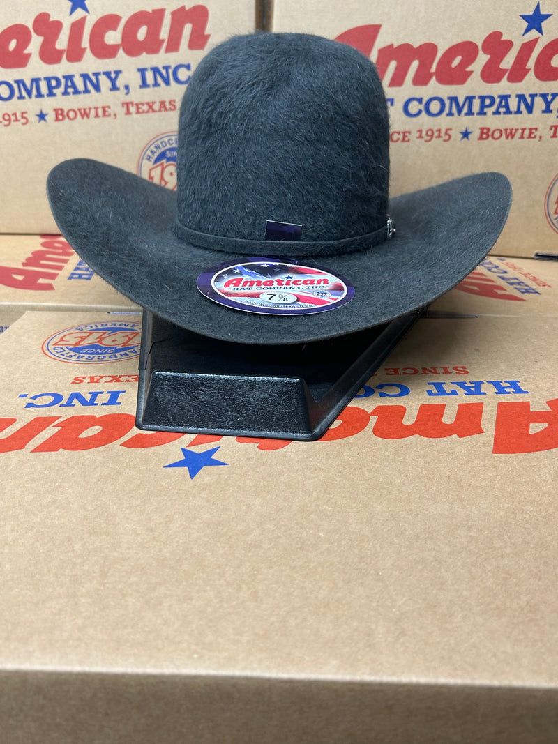 American Hat 20X Charcoal Grizzly Open Crown Felt Hat