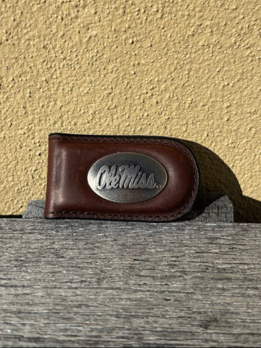 Zep-Pro MC2BRW-OLEMS Ole Miss Brown Money Clip Wallet