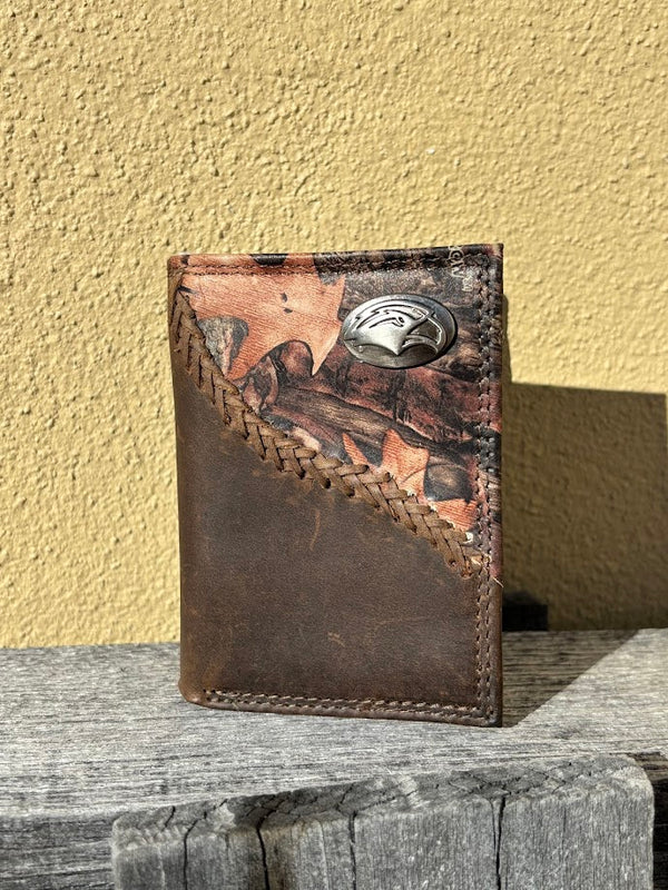 Zep-Pro IWT2FNC-USM University of Southern Mississippi 1/2 Mossy Oak Camo/Brown Tri-fold Wallet