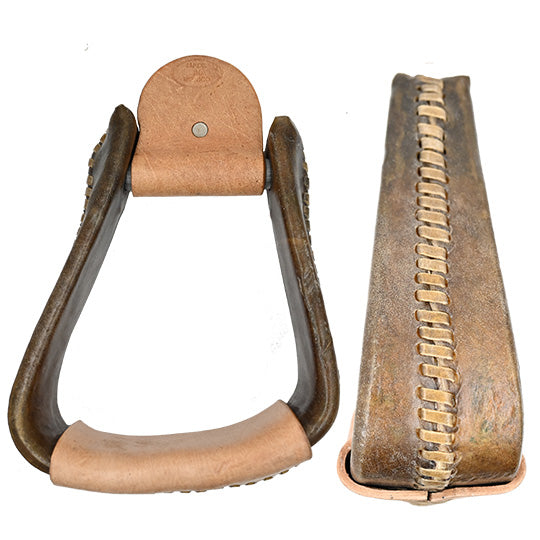 S50-3 RAWHIDE STIRRUPS 3"