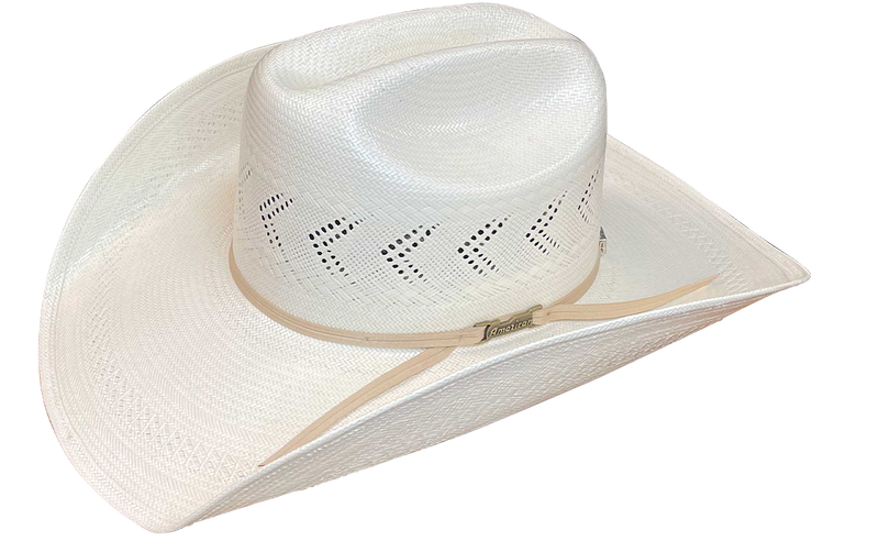 American JC4210 Rancher Crease Crown & 4 1/4" Cool Hand Luke Brim Leather Sweatband Straw Hat