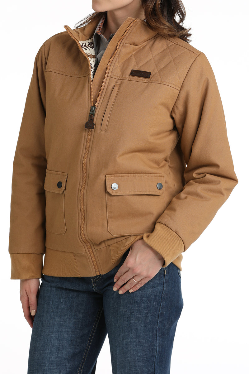 Women's Cinch MAJ9901001 Brown Bomber Jacket