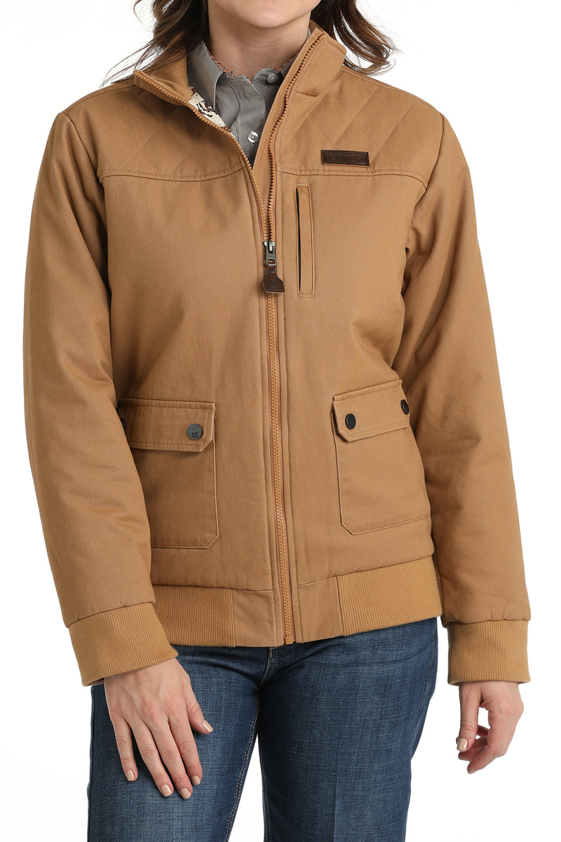 Women's Cinch MAJ9901001 Brown Bomber Jacket