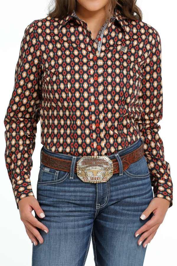 Cinch Western Shirt Womens L/S Pocket Button Weave XXL Red MSW9164032 :  : Clothing, Shoes & Accessories