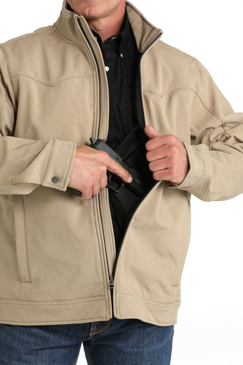 Men's Cinch MWJ1589002 Khaki Concealed Carry Bonded Jacket