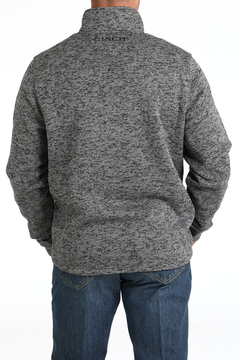 Men's Cinch MWK1080014 Gray 1/4 Zip Sweater