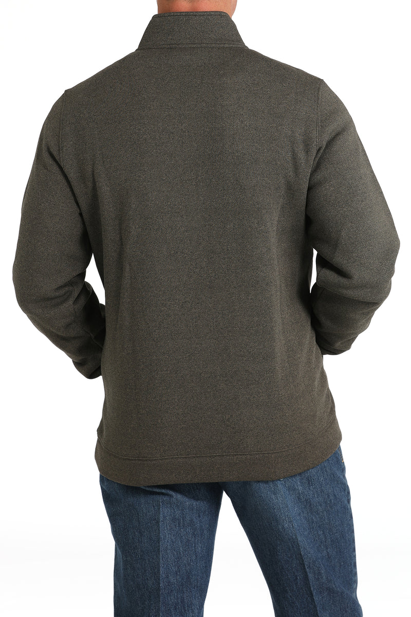 Men's Cinch MWK1913002 Brown 1/4 Zip Sweater