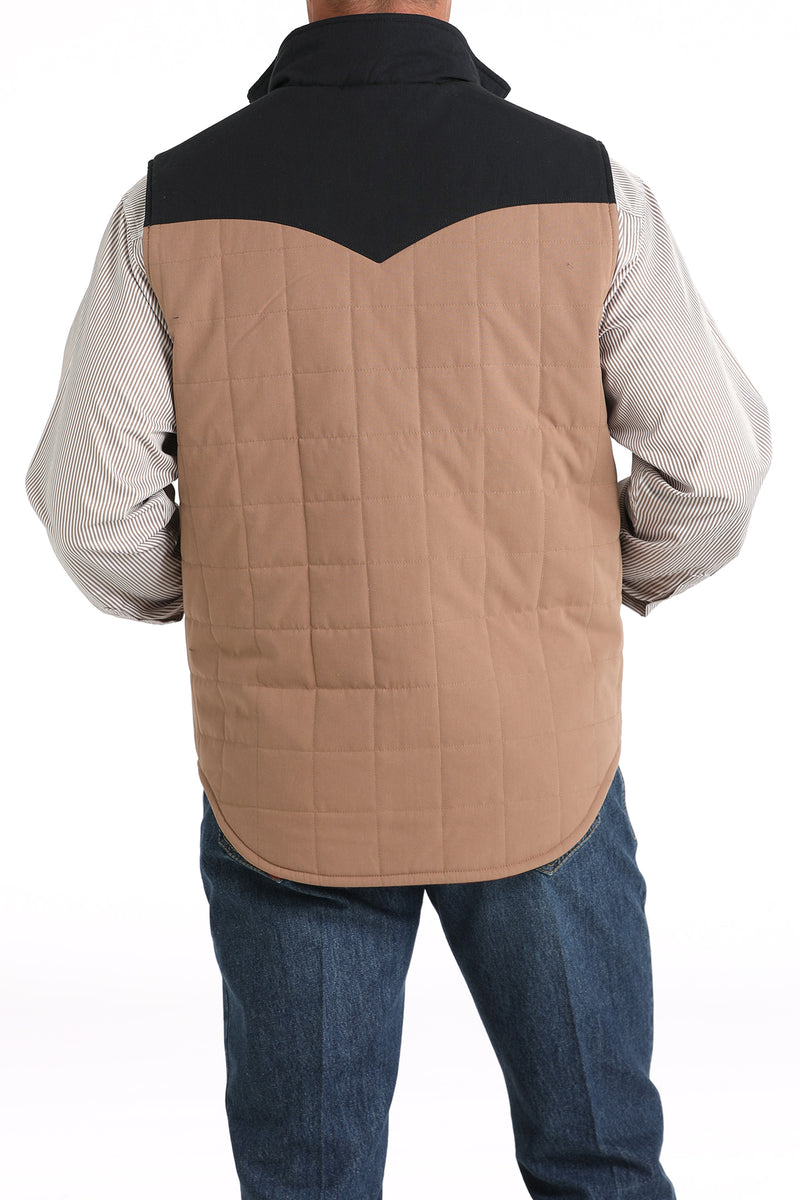 Men's Cinch MWV1576004 Reversible Vest in Khaki