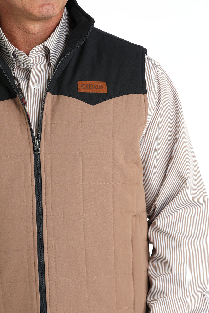 Men's Cinch MWV1576004 Reversible Vest in Khaki