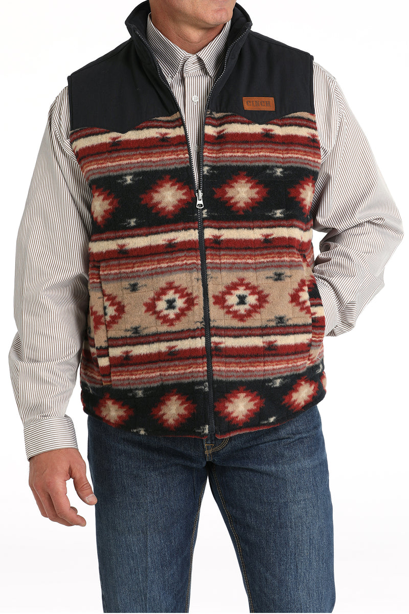 Men's Cinch MWV1576004 Reversible Vest in Khaki