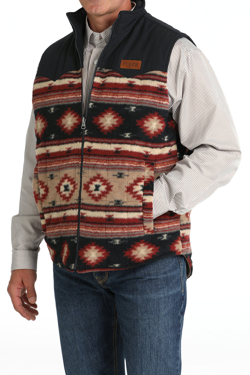 Men's Cinch MWV1576004 Reversible Vest in Khaki