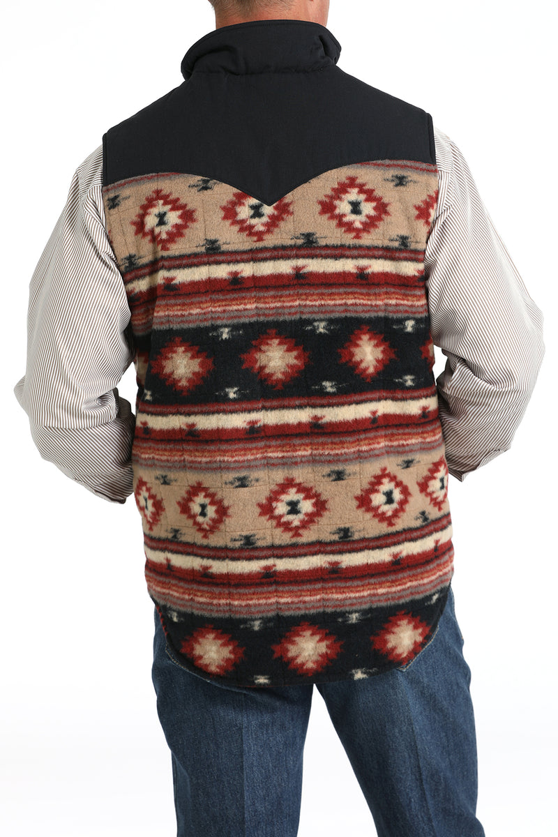 Men's Cinch MWV1576004 Reversible Vest in Khaki