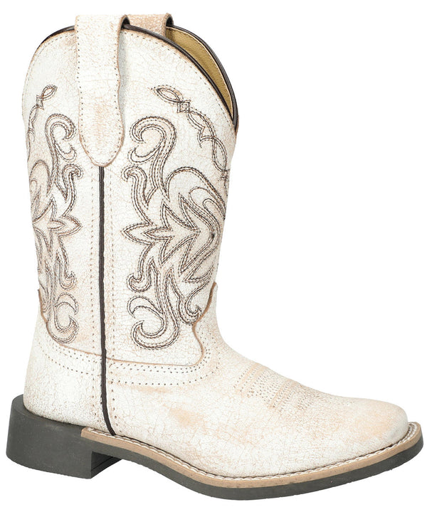 Children's Smoky Mountain 3318C Georgia White Antique Square Toe Boot