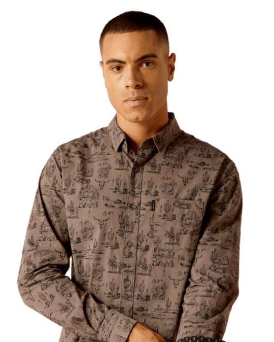 Ariat 10048632 Men's Matteo Stretch Modern Fit Shirt CLOSEOUT