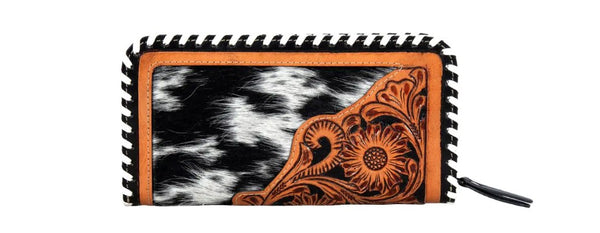 Myra S-8698 Pecos Plains Stitched Hand-Tooled Wallet