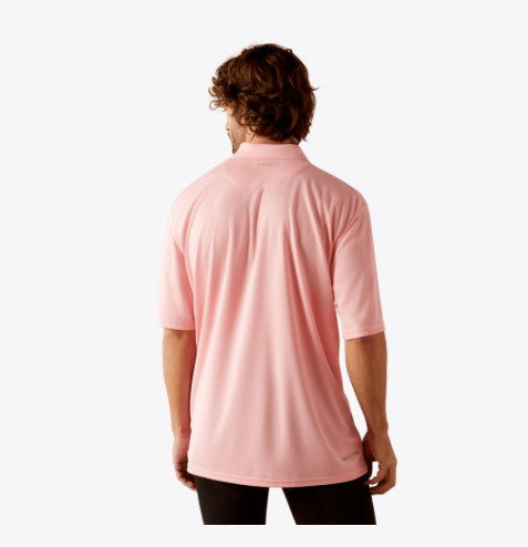 Men's Ariat 10055252 Tek Polo In Pink