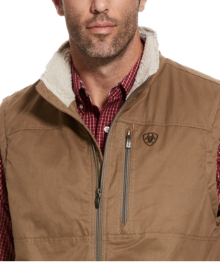 Men's Ariat 10028416 Cub Grizzly Canvas Insulated Vest