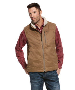 Men's Ariat 10028416 Cub Grizzly Canvas Insulated Vest