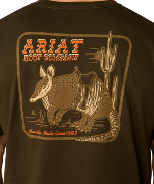 Men's Ariat 10054843 Armadillo On A Half Shell T-Shirt