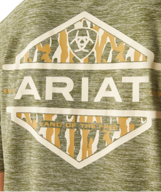 Men's Ariat 10054763 Tree Bark Camo Charger T-Shirt