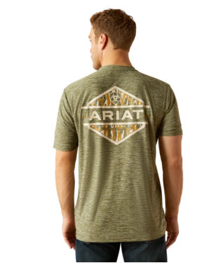 Men's Ariat 10054763 Tree Bark Camo Charger T-Shirt