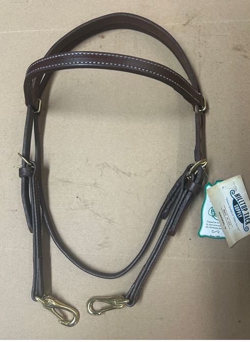 Hilltop Tack Supply H-101OD Oil Dipped Leather Browband Headstall