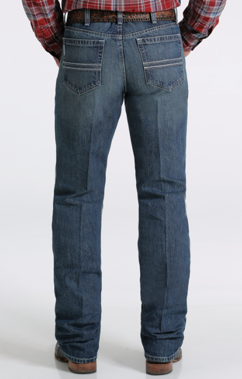 Men's Cinch MB98034020 Silver Label Dark Stonewashed Jean