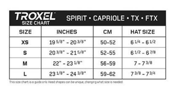 Troxel 04-551 Spirit™ Black Duratec™ Helmet