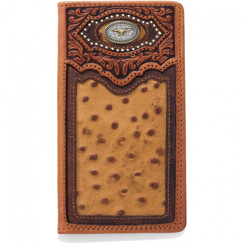 Silver Creek E80435 Cattle Driven Checkbook Wallet