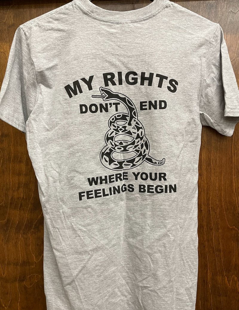 "My Rights" Heather Gray Gildan Soft Short Sleeve T-Shirt *Closeout