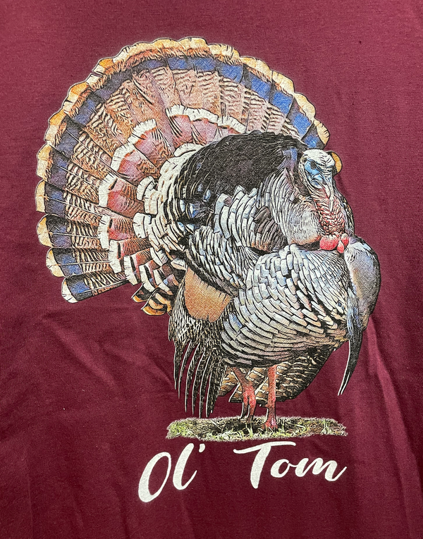 Hunt Life "Ol' TOM" Turkey Crimson Gildan Soft Short Sleeve T-Shirts